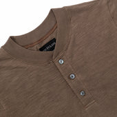 Mocha Slub S S Henley