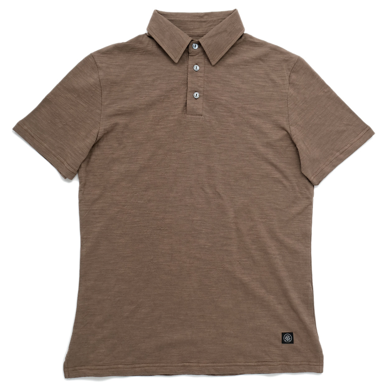 Mocha Slub S S Polo