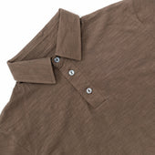 Mocha Slub S S Polo