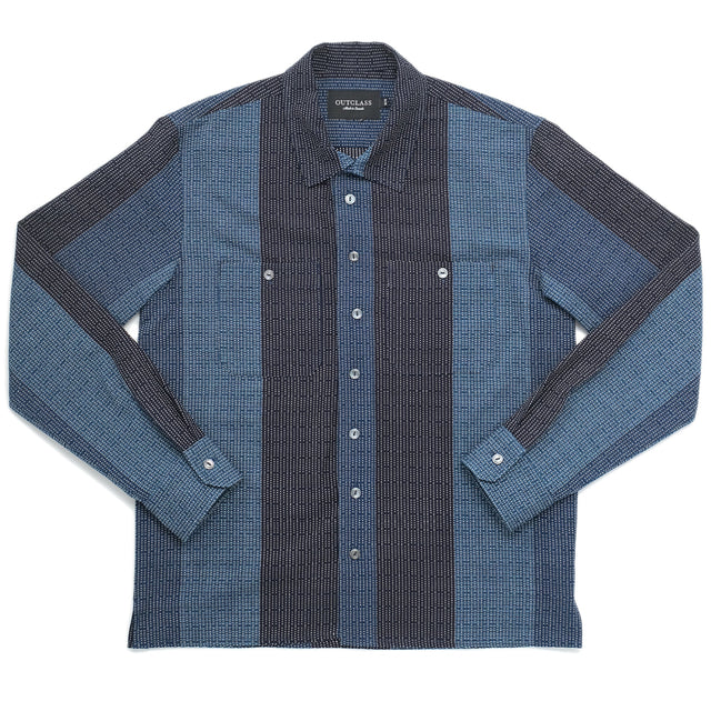Indigo Sashiko Club Shirt