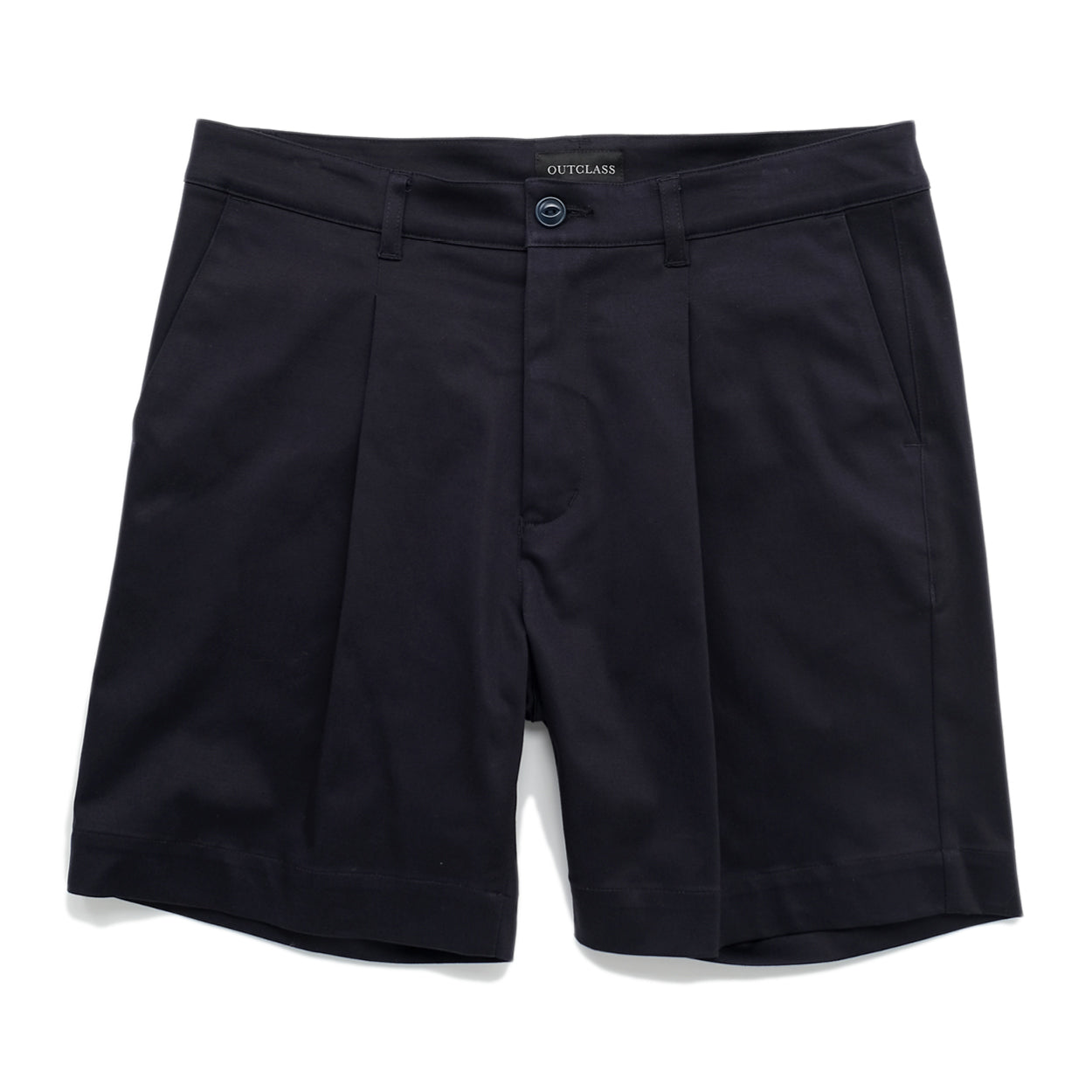 Sateen Pleated Shorts