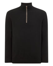 Men's Carnaby Half Zip Cashmere Jumper Black