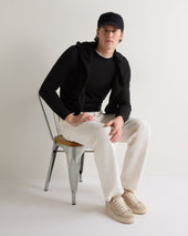 Men's Covent Fine Gauge Cashmere Round Neck Jumper Black