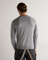 007 Round Neck Cotton Cashmere Henley