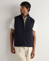 Men's Strand Down Gilet Navy Blue