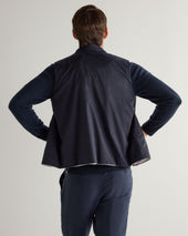 Men's Reversible Weatherproof Gilet Navy Blue