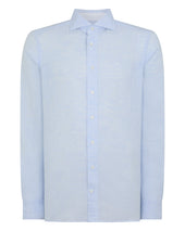 Men's Cannes Linen Shirt Light Blue