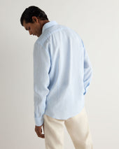 Men's Cannes Linen Shirt Light Blue