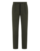 Men's Atrani Linen Trouser Arabica Khaki Green