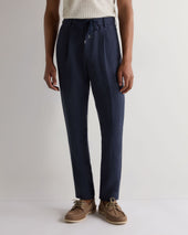 Men's Atrani Linen Trouser Navy Blue