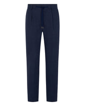 Men's Atrani Linen Trouser Navy Blue