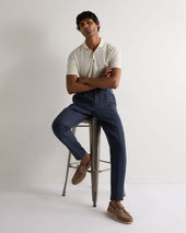 Men's Atrani Linen Trouser Navy Blue