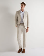 Men's Atrani Linen Trouser Sand Brown