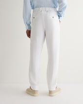 Men's Atrani Linen Trouser White