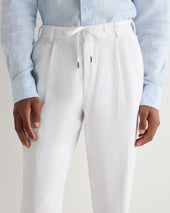 Men's Atrani Linen Trouser White