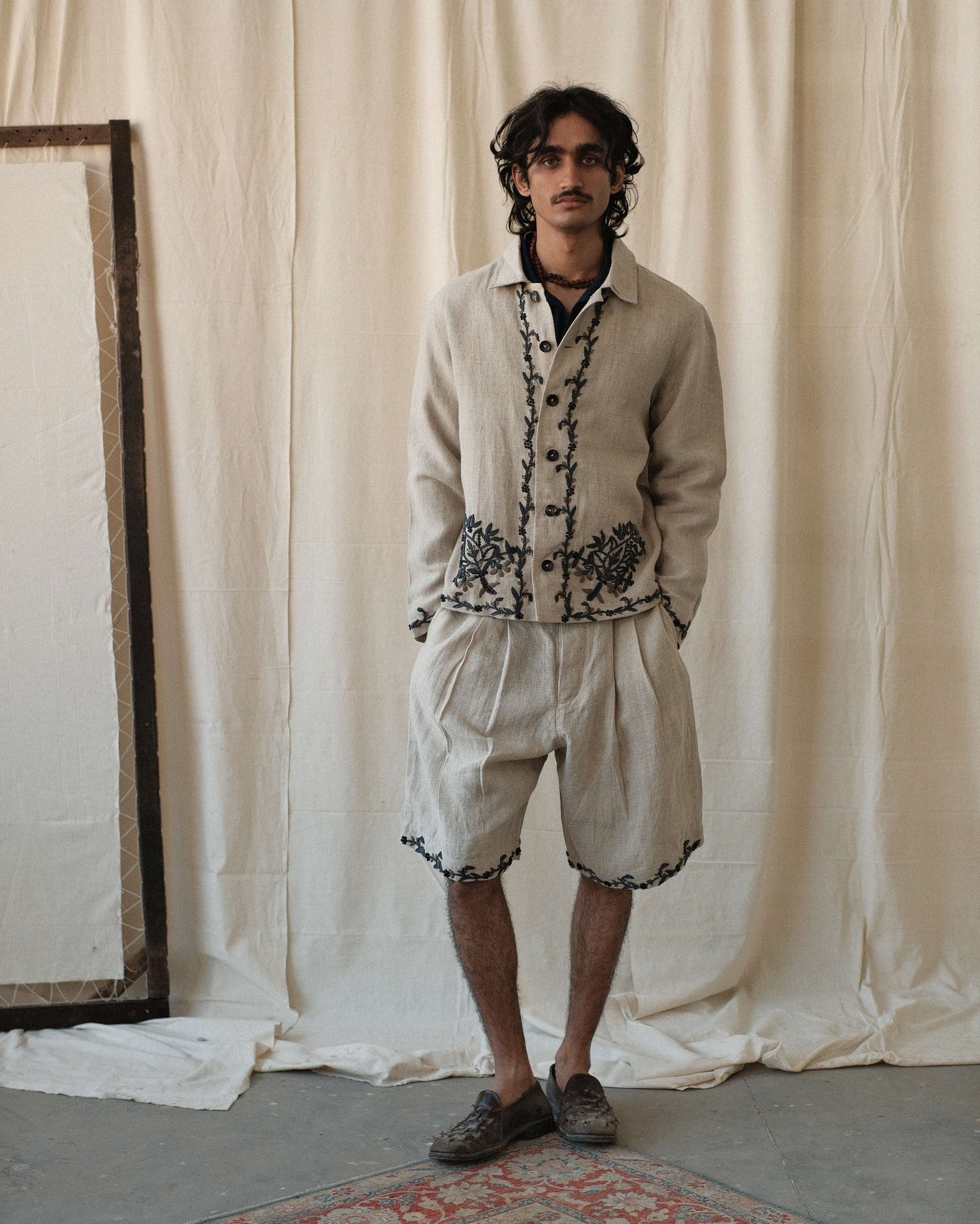 Double Pleated Shorts