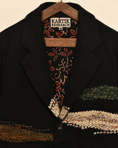 Silk Scarf Kantha Blazer