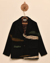 Silk Scarf Kantha Blazer