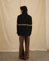 Embroidered Knot Blazer