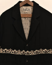 Embroidered Knot Blazer