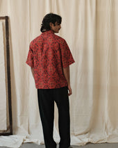 Silk Block Print Shirt