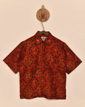 Silk Block Print Shirt