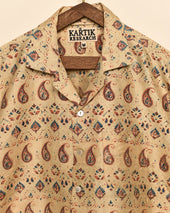 Silk Paisley Print Shirt