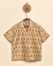 Silk Paisley Print Shirt