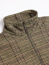Aberfeldy Windbreaker In Green Multi Check Jersey