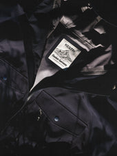 Glenbarr Waterproof Jacket in Dark Navy Recycled Nylon