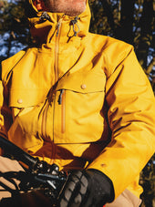 Glenbarr Waterproof Jacket in Yellow Recycled Nylon