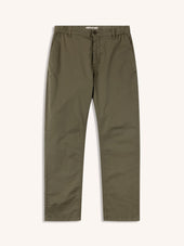 Inverness Trouser in Olive Cotton Twill