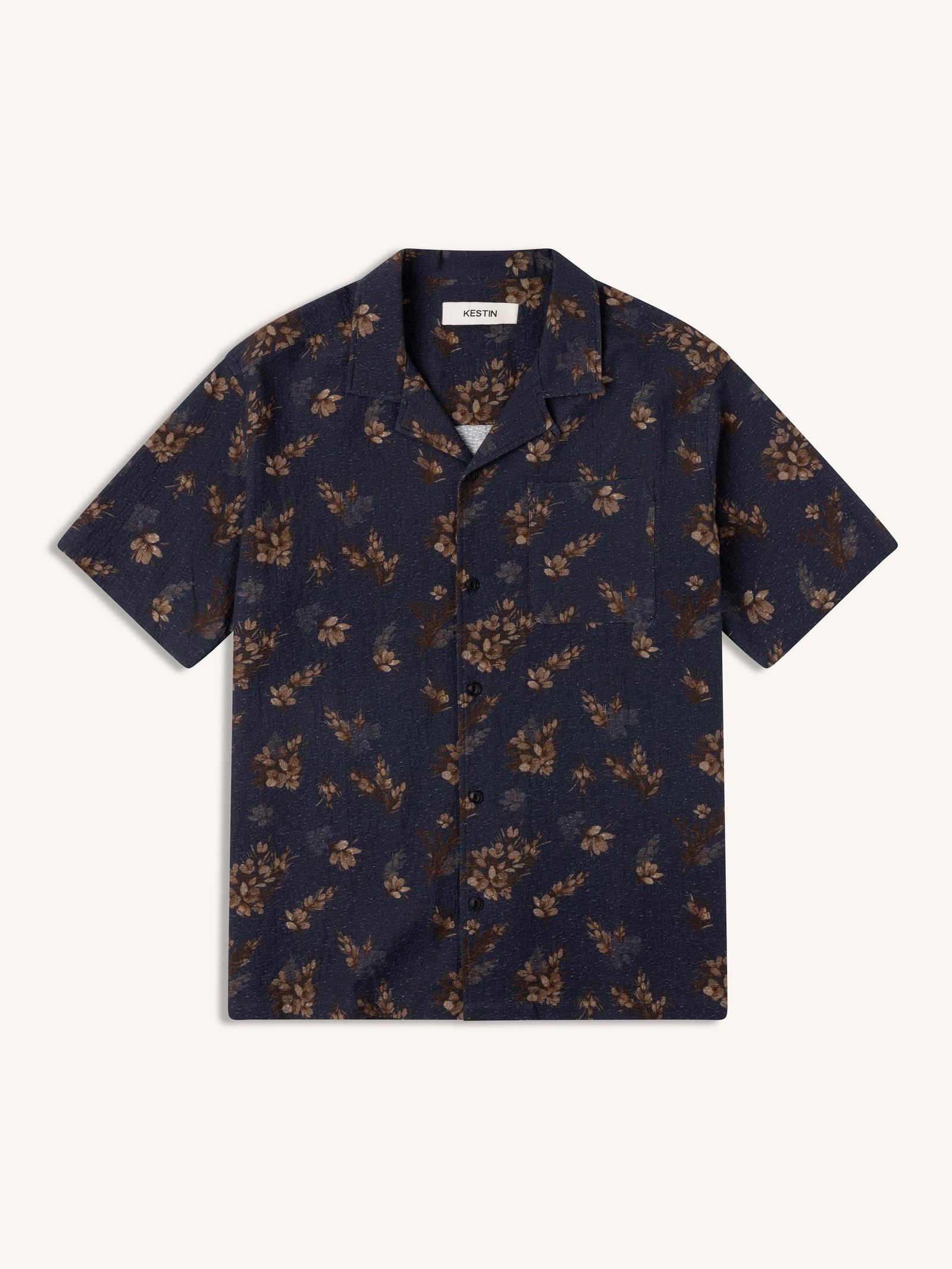 Crammond Shirt In Gorse Print Cotton