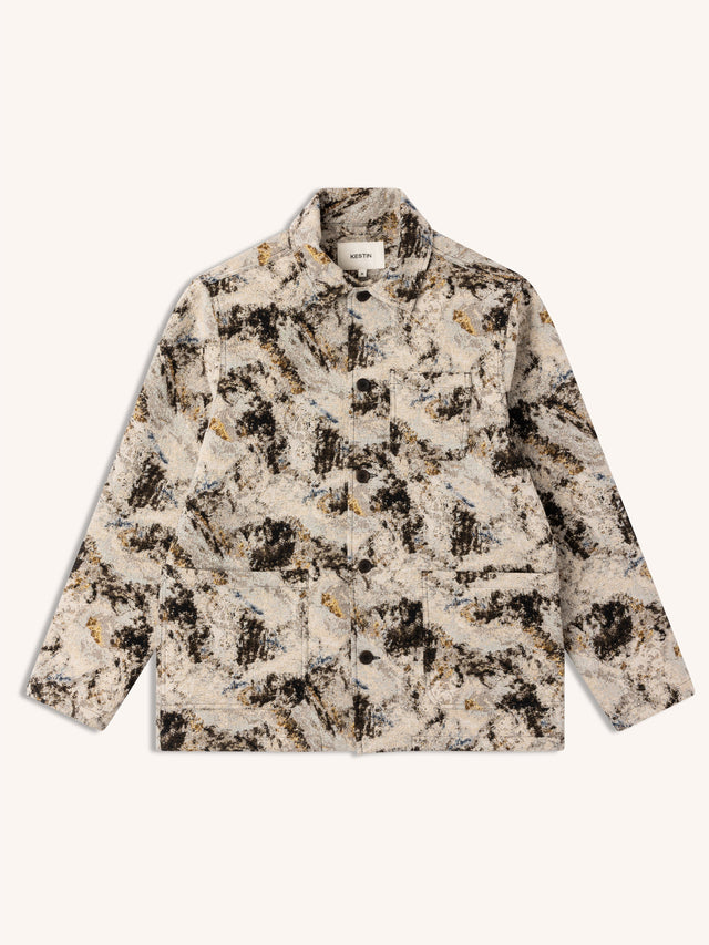 Ormiston Jacket in Brown Camo Jacquard