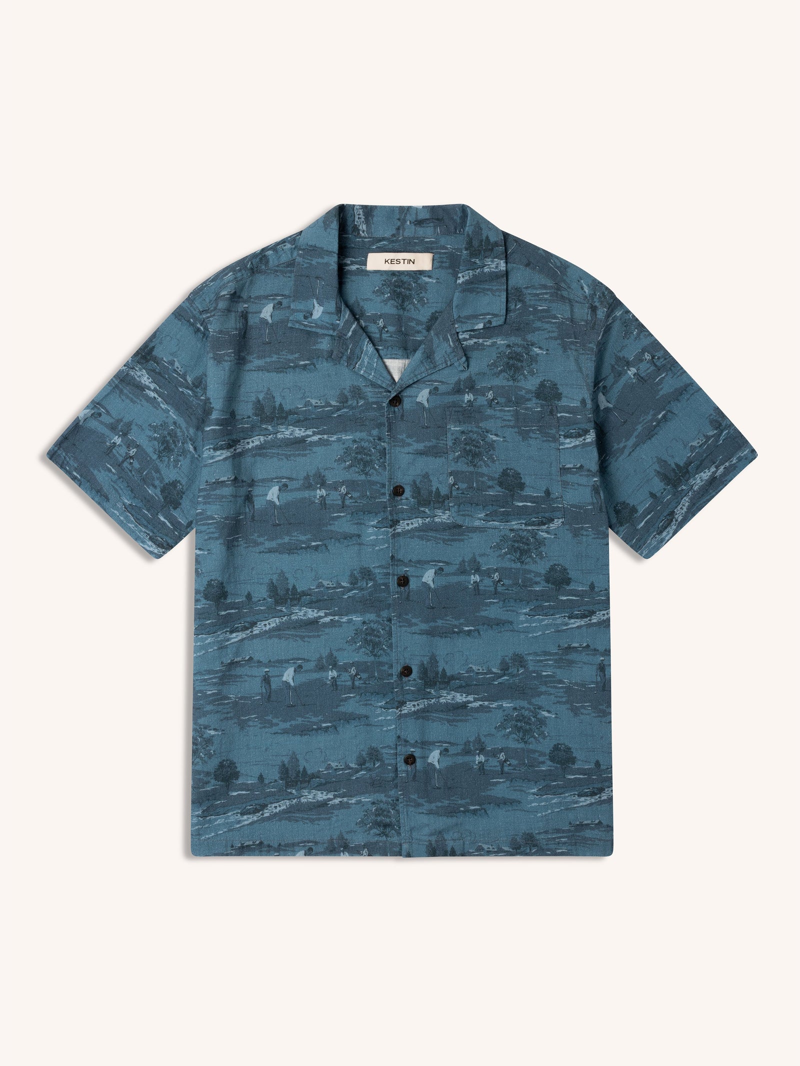 Crammond Shirt In Golf Print Cotton
