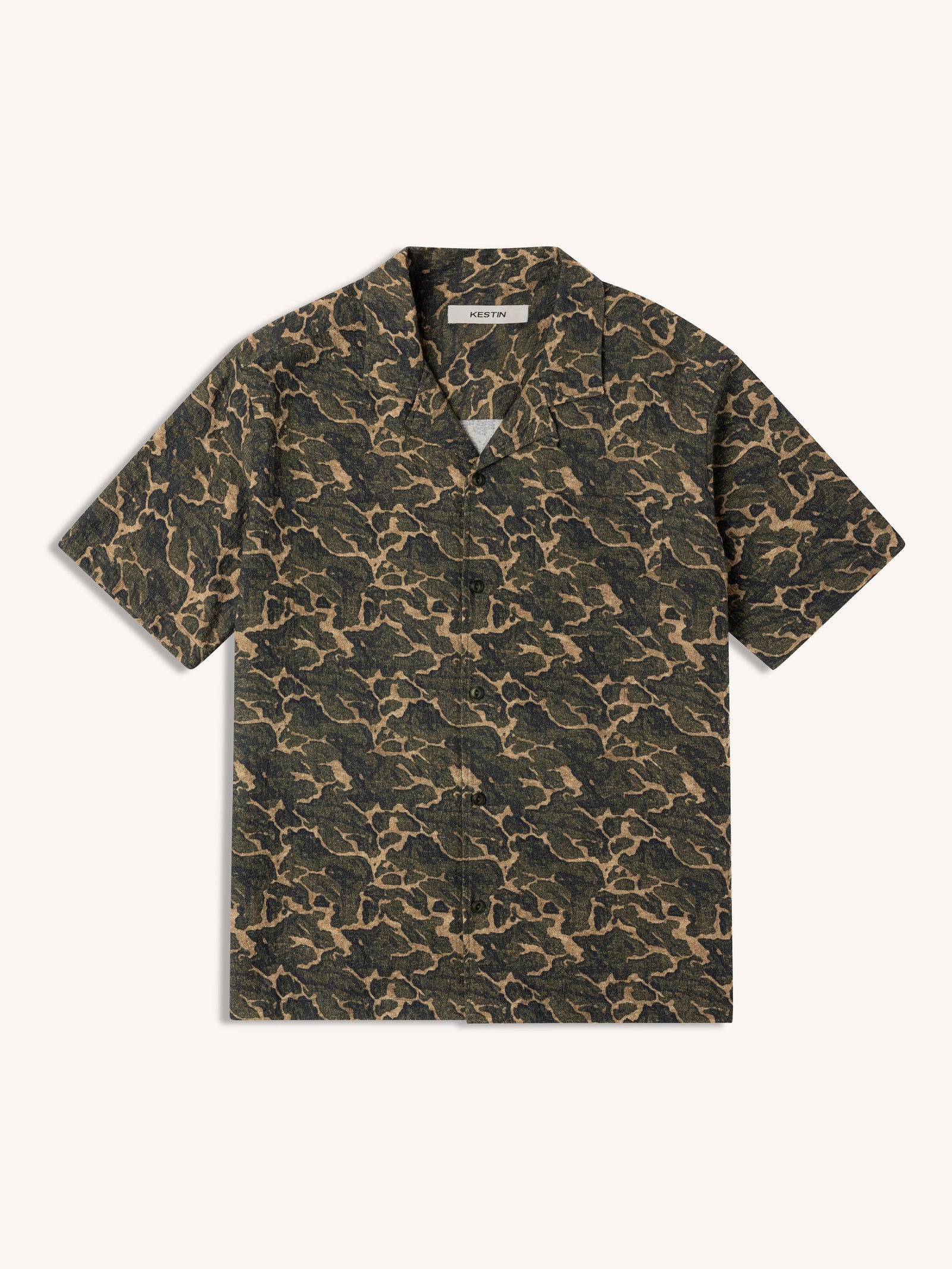 Crammond Shirt In Landscape Print Cotton