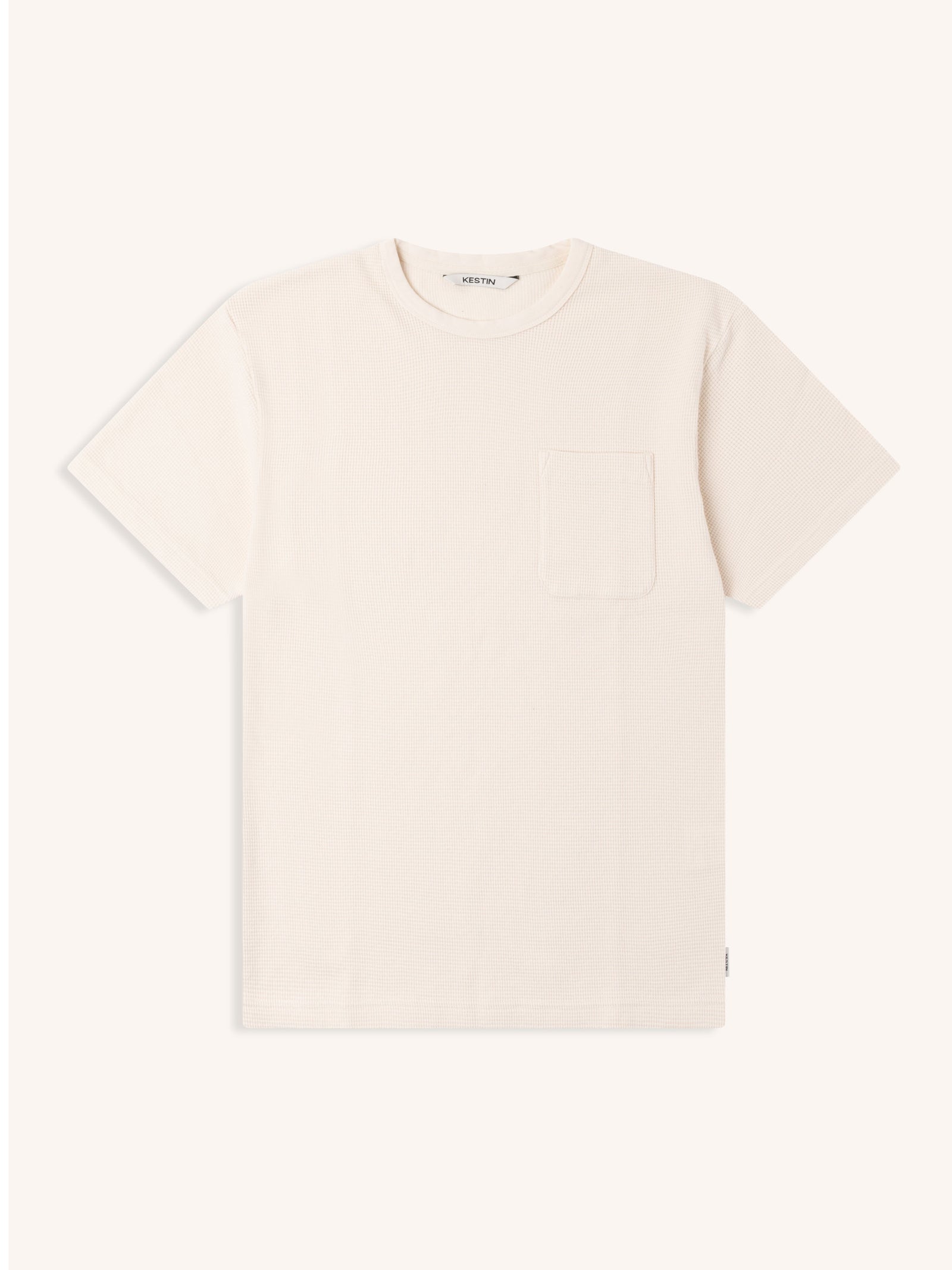 Fly T Shirt In Natural Brushed Waffle