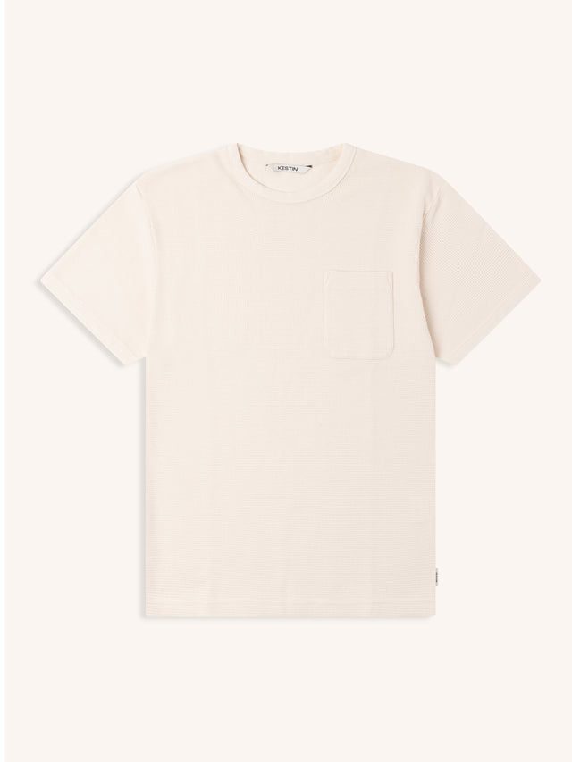 Fly T-Shirt in Natural Brushed Waffle