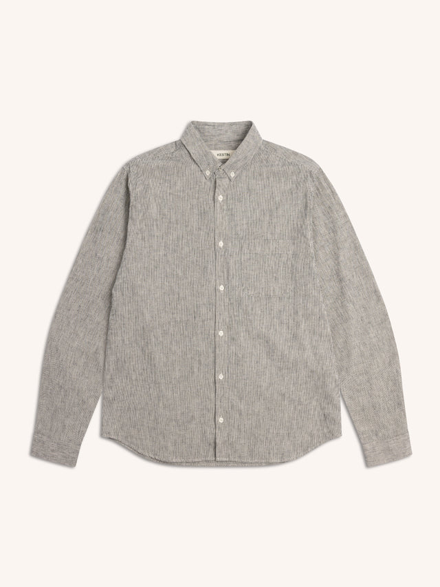 Raeburn Button Down Shirt in Ecru Linen Blend