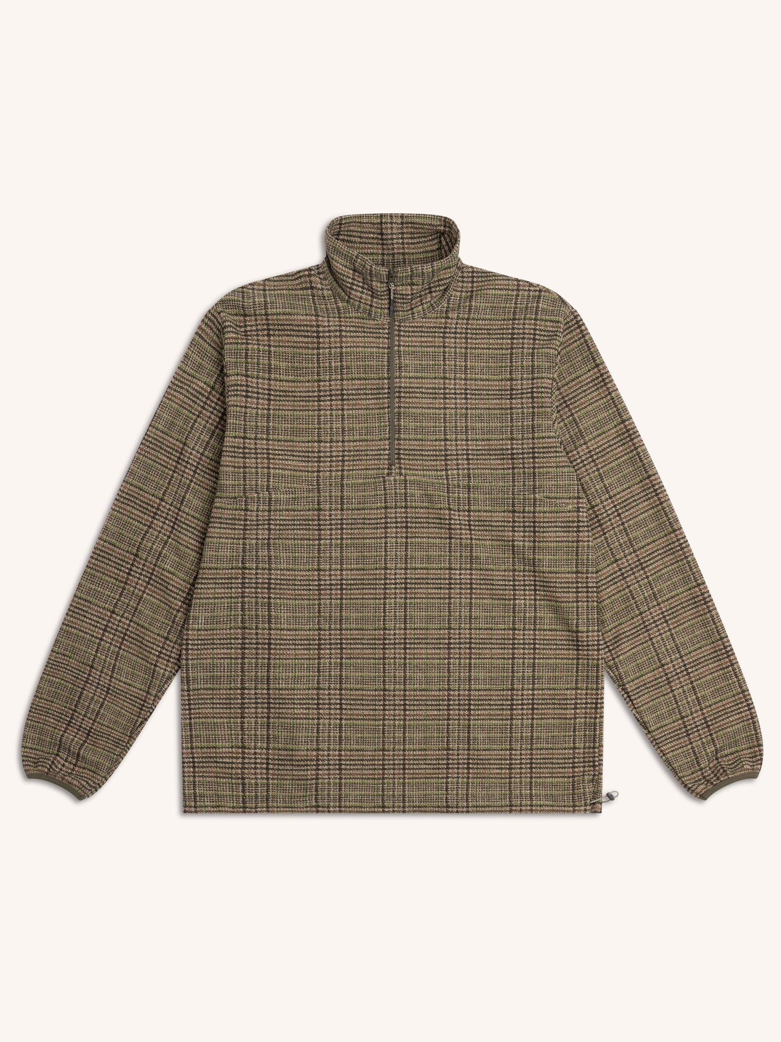 Aberfeldy Windbreaker In Green Multi Check Jersey