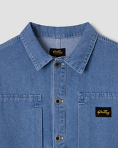 Painters Pop Over Shirt (Mid Stone Denim)