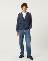 Acid Wash Cardigan - Midnight