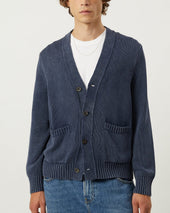 Acid Wash Cardigan - Midnight