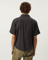 Washed Dobby SS - Black