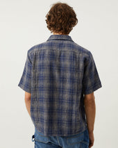 Wavy Linen SS - Navy