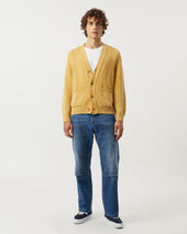 Acid Wash Cardigan - Gold