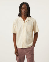 Floral Eyelet SS - Natural