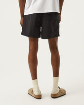 Nylon Drawstring Shorts - Black
