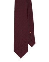 Burgundy and Navy Polkadot Tie