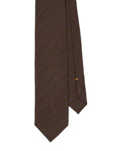 Brown and Blue Polkadot Tie